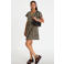 Cache Cache mini jurk met ceintuur en panterprint - bruin