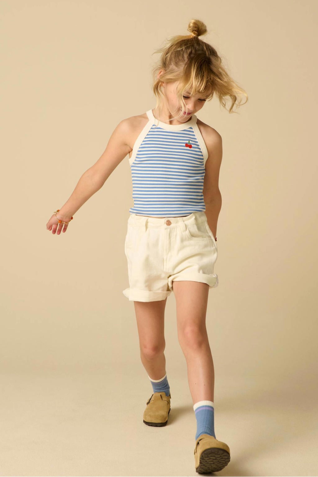 Sissy-Boy gestreepte mouwloze top blauw