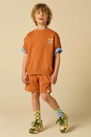 sweatshort donker oranje