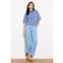 LOLALIZA gestreepte trui - blauw