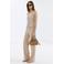 Mango halter gilet met V-hals - beige