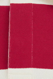 thumbnail: WE Fashion relaxed fit gestreepte polo - rood