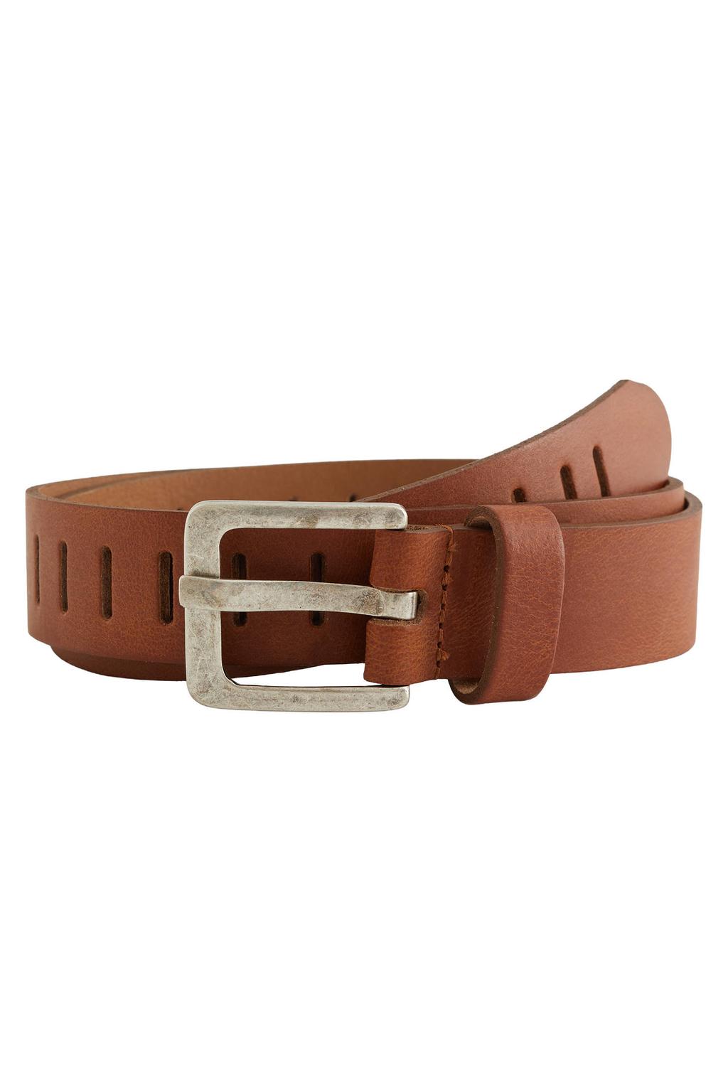 WE Fashion imitatieleren riem - cognac