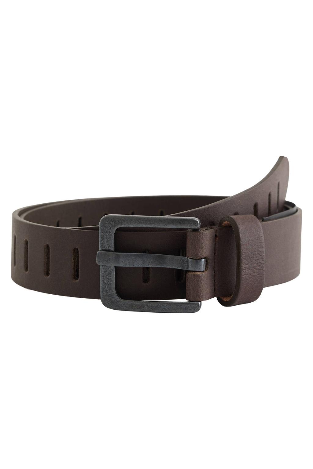 WE Fashion imitatieleren riem - donkerbruin