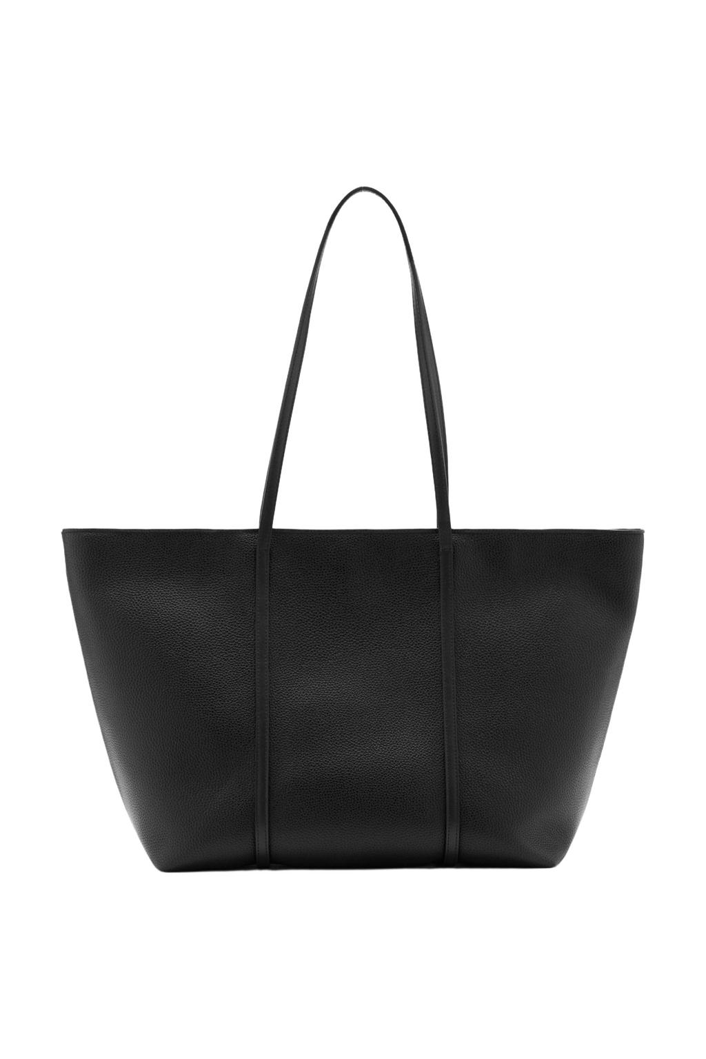Mango shopper zwart