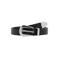 Mango leren riem zwart