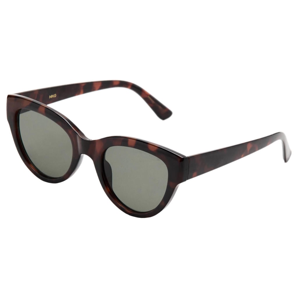 Mango zonnebril met tortoise print bruin