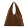 Mango suede shopper bruin