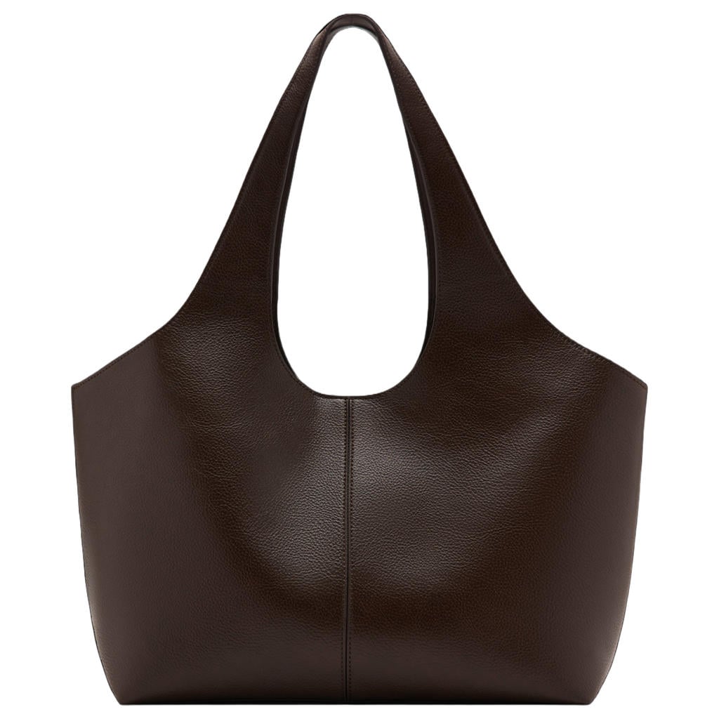 Mango shopper donkerbruin