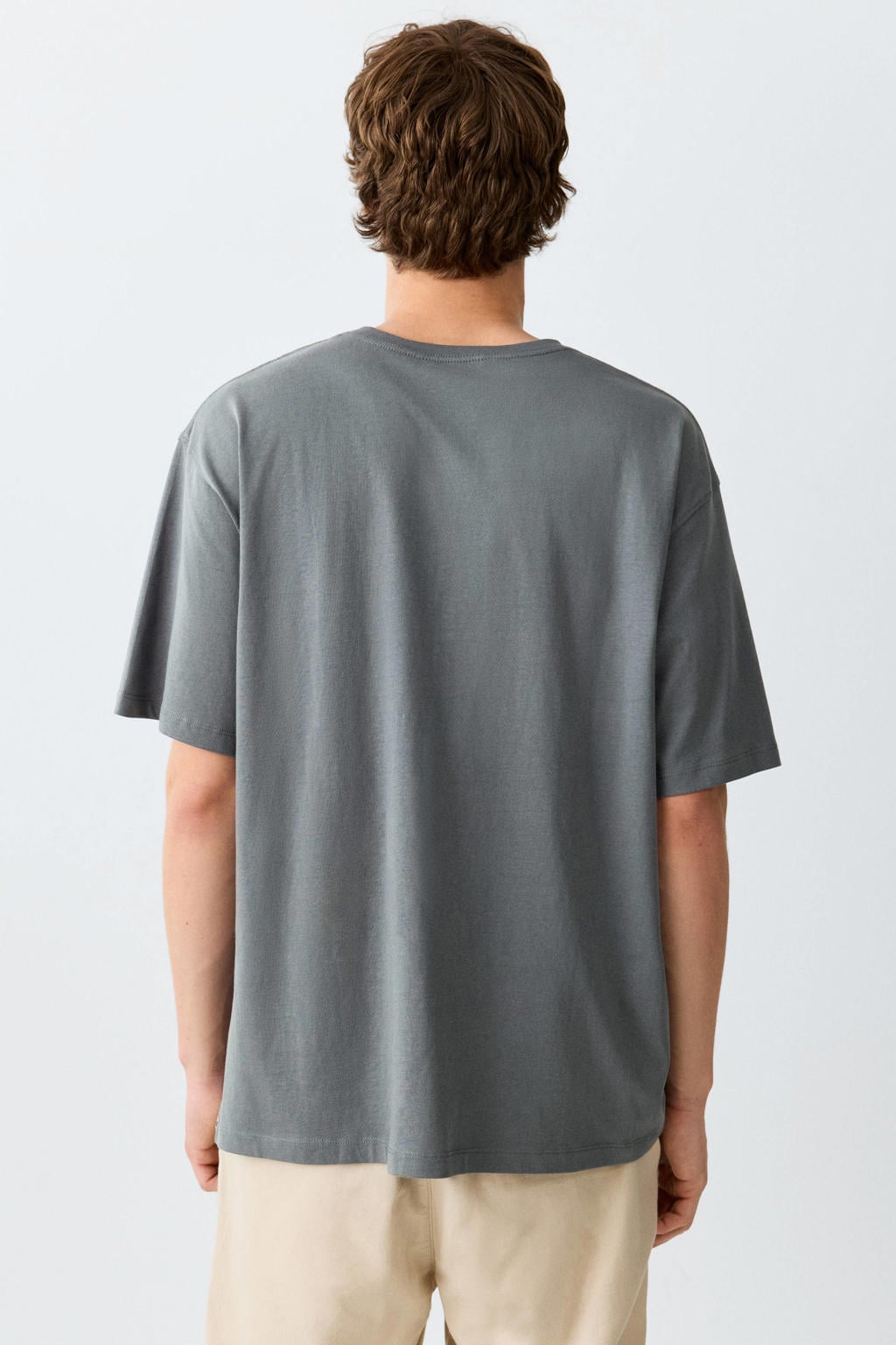 MANGO TEEN T-shirt met print - grijs