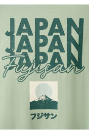 thumbnail: MANGO TEEN T-shirt met backprint - lichtgroen