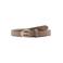 Mango leren riem beige