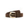 Mango suede riem bruin