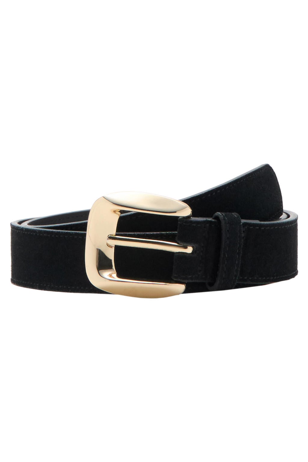 Mango suede riem zwart