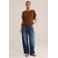 WE Fashion gebreide top - bruin