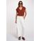 Morgan top met glitters - cognac