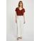 Morgan top met glitters - cognac
