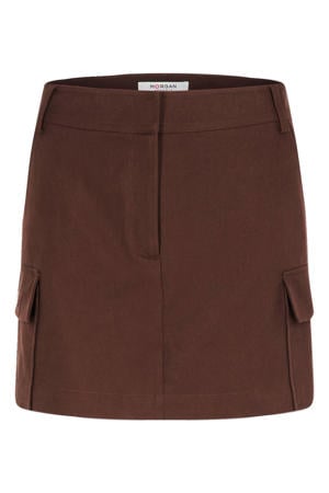 mini skort - donkerbruin