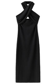 thumbnail: Mango halter midi jurk - zwart