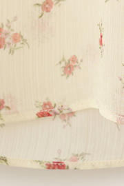 thumbnail: Mango gebloemde blouse met ruches - lichtgeel