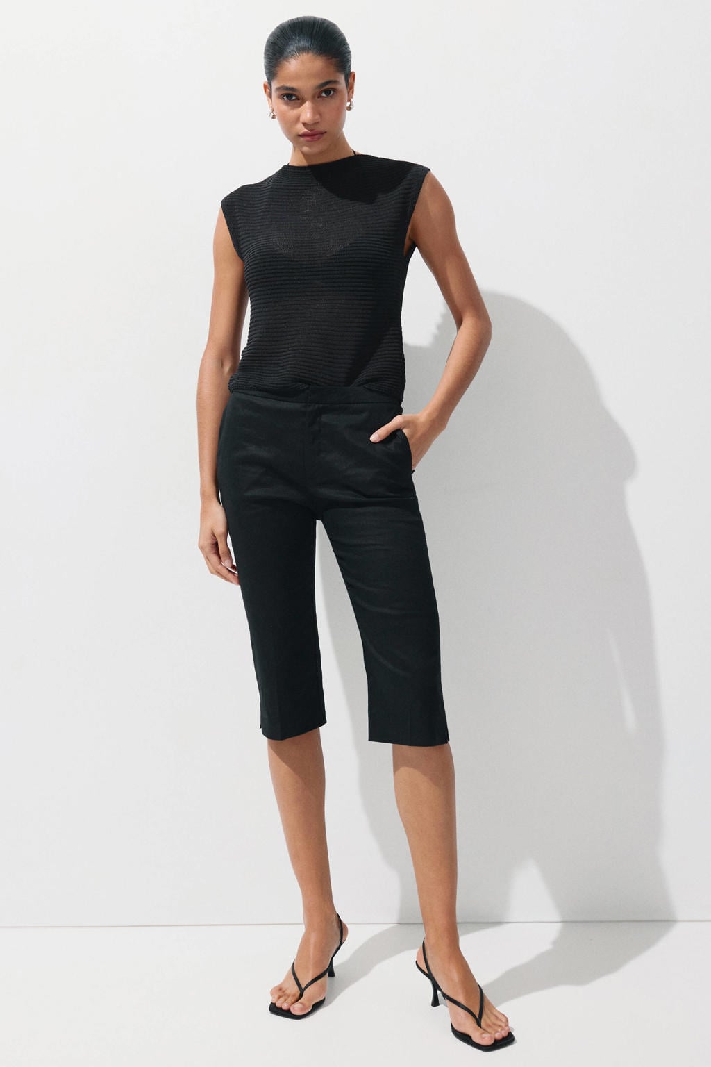 Mango top - zwart