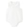 Mango Kids katoenen romper met ruches - wit