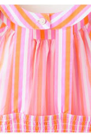 thumbnail: Mango Kids gestreepte halterjurk - oranje