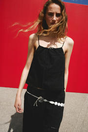 thumbnail: Mango broderie top - zwart