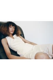 thumbnail: Mango jumpsuit met linnen - ecru