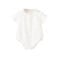 Mango Kids katoenen romper met borduursels - wit