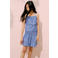 Mango Kids gestreepte mouwloze top - blauw