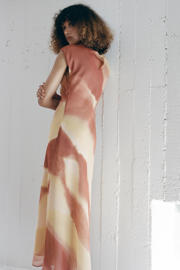 thumbnail: Mango midi jurk met print - oranje