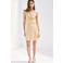 Mango halter mini jurk met stippen - geel