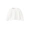 Mango Kids gebreid vest - wit