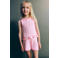 Mango Kids gestreepte gebreide top - roze