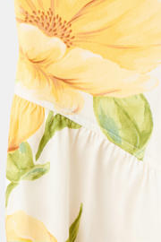 thumbnail: Mango gebloemde midi jurk - geel