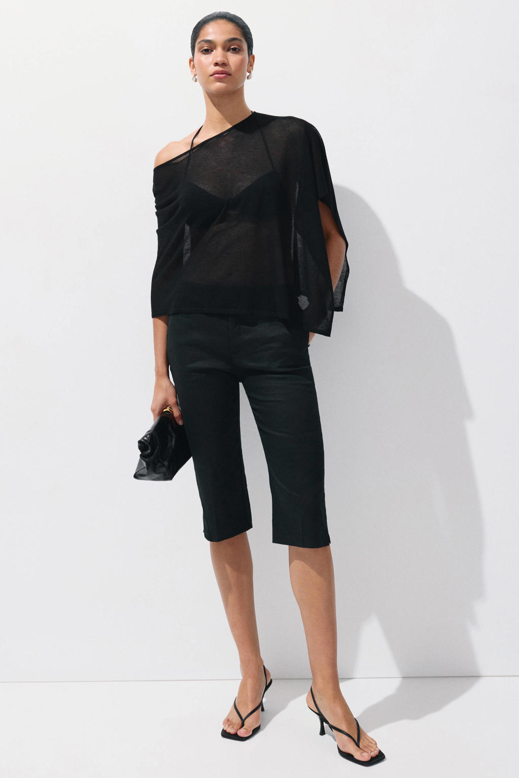 Mango top - zwart