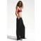 Mango wide leg broderie broek - zwart