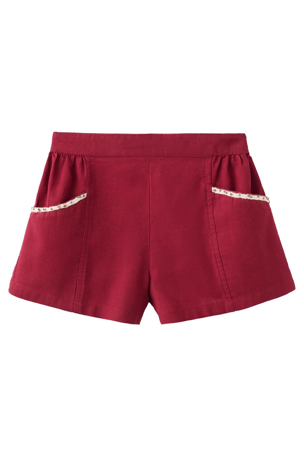 Mango Kids casual short - donkerrood
