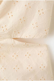 thumbnail: Mango broderie midi jurk - ecru