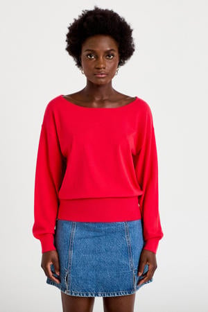 gebreide trui - rood