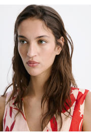 thumbnail: Mango gebloemde maxi jurk Plus Size - rood
