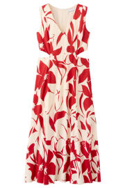 thumbnail: Mango gebloemde maxi jurk Plus Size - rood