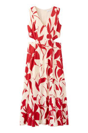 thumbnail: Mango gebloemde maxi jurk Plus Size - rood