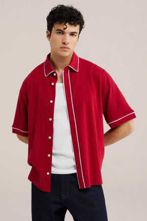 relaxed fit overhemd - rood