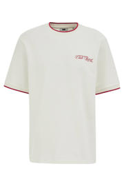 thumbnail: WE Fashion relaxed fit T-shirt met print - ecru
