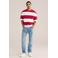 WE Fashion boxy gestreepte T-shirt - rood
