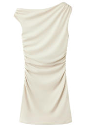 thumbnail: Mango off shoulder korte jurk - beige
