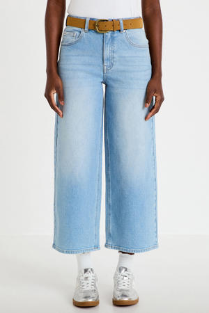 high waist wide leg jeans - lichtblauw