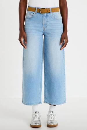 high waist wide leg jeans - lichtblauw